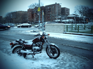 to cold to ride motorcycle